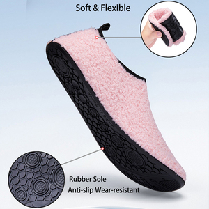 <span class=keywords><strong>Chaussons</strong></span> en polaire corail unisexes pour la maison, légers, respirants, antidérapants, doux, à semelle fine, pour l'hiver - Product Image 5