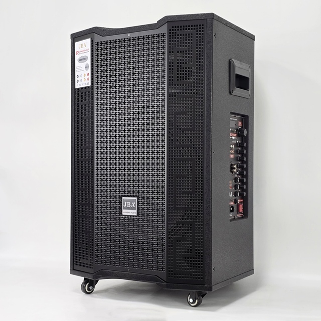 CH-815 15 Inch Best Rechargeable Portable Professional With Wheels 200W RMS Power Trolley Active Stage Speaker