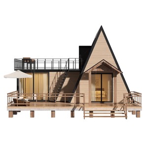 <span class=keywords><strong>Chalet</strong></span> <span class=keywords><strong>de</strong></span> <span class=keywords><strong>plage</strong></span> préfabriqué moderne en acier et bois, style conteneur, pour solutions <span class=keywords><strong>de</strong></span> projets - Product Image 4