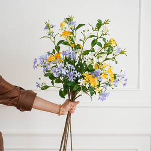 Bouquet de fleurs artificielles en soie pour la décoration de la maison, accessoires de mariage, style moderne - Product Image 2