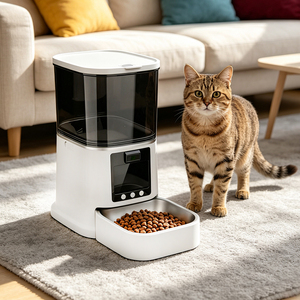 Comedero Automático para Mascotas, Dispensador Inteligente con Cámara, Dispensador Automático de Comida Seca para Mascotas - Product Image 1
