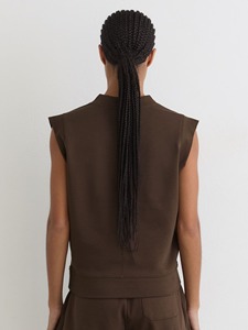 Conjuntos Deportivos de Verano para Mujer, Tops de Jersey sin Mangas con Cuello en V de Algodón Elástico Reciclado y Pantalones Cortos a Juego, Ropa Casual - Product Image 3