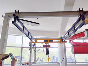 Para nueva condición Motor de grúa rígida de pie pequeño 12m Altura de elevación 1000kg Capacidad Estante combinado Manejo de materiales - Product Image 6