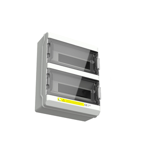 Boîtier <span class=keywords><strong>de</strong></span> <span class=keywords><strong>distribution</strong></span> électrique extérieur SECARE 4-<span class=keywords><strong>39</strong></span> circuits, étanche IP65, en PC+ABS, personnalisable - Product Image 2