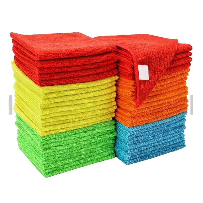 40X40 80 Polyester 20 Polyamide Clean Microfiber Cleaning Cloth Kitchen Car Wash Microfiber Towel For Washing Car