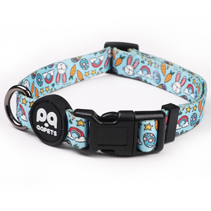 <strong>Custom</strong> Cartoon Print Luxury Polyester Webbing <strong>Dog</strong> <strong>Collar</strong> Personalized Adjustable Small Medium Large Pets Comfort Top Priority - Product Image 3