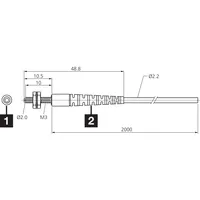 KLE-M3-T2-1 Through a range of modular fiber optics and accessories plastic fiber optic sensor
