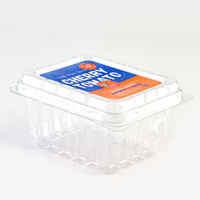 Conteneur en plastique transparent jetable de qualité alimentaire en PET pour légumes frais, boîte d'emballage pour figues et fruits