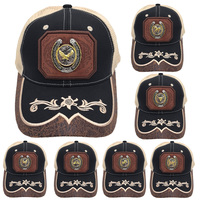 Gorra Trucker Richardson Unisex con Diseño 3D de Sillín de Cobre, Malla y Bordado Estilo Vaquero Occidental, Ideal para Pesca y Actividades al Aire Libre
