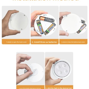 ไฟกลางคืน LED RGB สไตล์โมเดิร์น ราคาโรงงาน ปรับความสว่างได้ ไร้สาย พร้อมรีโมทคอนโทรล สำหรับห้องนอนและตู้ - Product Image 4