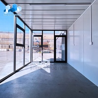 Zhongnan Panneau mural en verre modulaire portable détachable bureau préfabriqué petite maison préfabriquée maison en conteneur