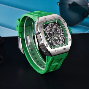 PAGANI DESIGN PD-YS012 Skeleton Watch Sapphire Automatic Mens Quartz Watch Silicone Square <b>Clock</b> Waterproof Relogio Masculino - Product Image 2