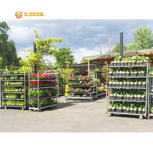 Pépinière extérieure serre mobile stockage de plantes chariots de fleurs néerlandais avec roues - Product Image 4