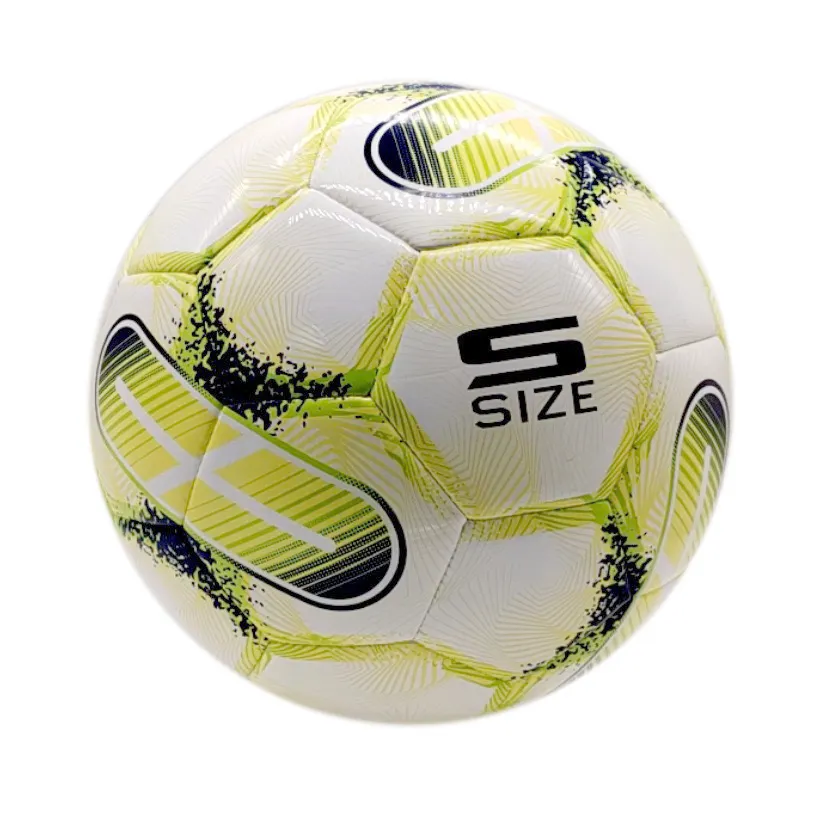 Ballon de football Futsal taille 3/4/5 compétitif coloré vessie en caoutchouc cousu à la machine nouveau design Pu Pvc mousse ballons de football de football