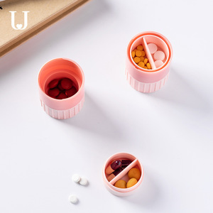 Japanische Art Cutter Pille Schneiden Schleifen Teilen Medizin Minute vier Schleifer tragbare Pille Box - Product Image 2