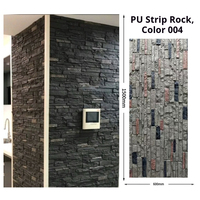 Panneau de placage en pierre PU, panneau de pierre cascade, revêtement mural rétro pour murs intérieurs et extérieurs, décoration de villas et de zones rurales