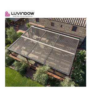 ศาลาพักผ่อนริมชายหาดฮาวาย โครงสร้างอะลูมิเนียม หลังคาบานเกล็ดปรับไฟฟ้าอัจฉริยะ ทนทานต่อพายุเฮอริเคน - Product Image 3