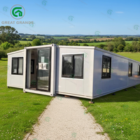 Maison conteneur modulaire pliable de 40 pieds, 2, 3 ou 4 chambres, bureau préfabriqué, café, maison prête à l'emploi pour la vie moderne à Samoa