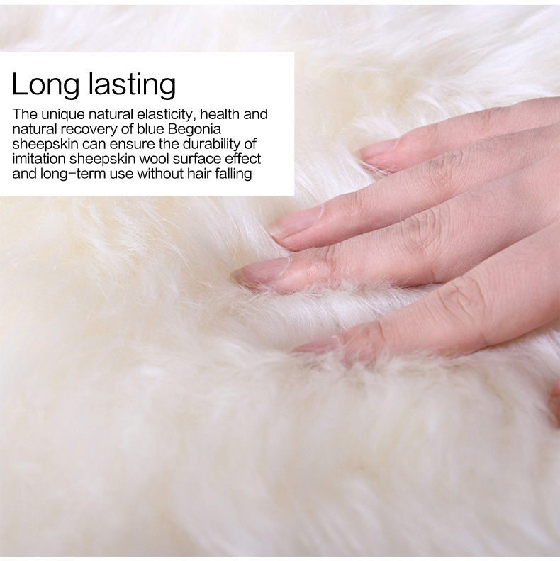 Imitation Wool Carpet Mats Fluffy Shaggy Modern 3D Plastic Bag Chinese Living Room Plant Rectangle Rugs Nonwoven Mallas CN;JIA