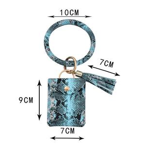 <span class=keywords><strong>Amazon</strong></span> <span class=keywords><strong>de</strong></span> 2021 explosivos muñeca anillo <span class=keywords><strong>de</strong></span> cuero <span class=keywords><strong>de</strong></span> la PU caso clave cadena monedero pulsera llaveros - Product Image 1