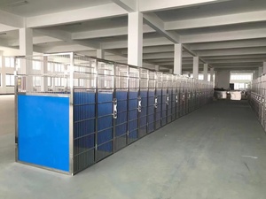 Komersial stainless steel dalam ruangan mewah besar profesional kandang anjing boarding hotel