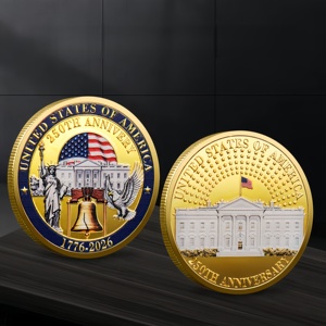 EN STOCK AHORA Moneda Conmemorativa del 250 Aniversario de la <span class=keywords><strong>Estatua</strong></span> de la <span class=keywords><strong>Libertad</strong></span> de EE. UU., <span class=keywords><strong>Diseño</strong></span> Moderno con Grabado UV, Chapada en Oro, 2026 - Product Image 1