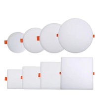 Nouveau Design plafonnier Led encastré à taille de trou réglable 9W/18W/24W/36W plafonnier carré rond sans cadre panneau mince