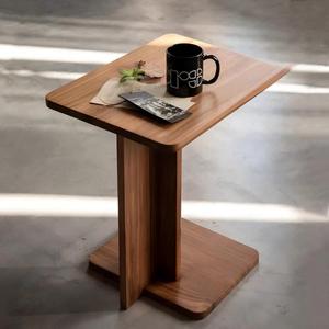 Mesa de Centro de Madera de Teca Sólida, Mesa Auxiliar de Madera Maciza para Sala de Estar, Diseño Artístico Moderno y Sencillo, Muebles para Sala de Estar - Product Image 2