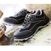 Chaussures de sécurité industrielles pour hommes Tiger Master, embout en acier, plaque intermédiaire en acier, cuir noir, résistance à l'huile et à la glisse, semelle en PU, OEM