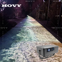 Système de projection holographique 3D interactif pour sol, tout-en-un, avec écran LCD extérieur, HOVY, haut-parleur intégré