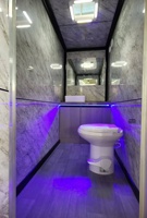 Fabricants : Promotion de toilettes mobiles de qualité supérieure avec roues personnalisées pour l'extérieur