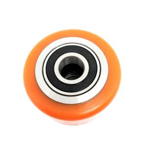 Roue de charge en PU 82x60mm avec roulement à billes 6204 2RS <span class=keywords><strong>C3</strong></span> | Rouleau de charge en polyuréthane pour transpalette électrique et <span class=keywords><strong>chariot</strong></span> élévateur - Product Image 3