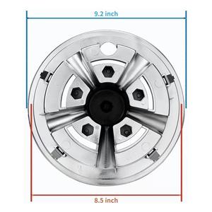 Exclusivo para exportación <span class=keywords><strong>Tapacubos</strong></span> de cinco radios de acero inoxidable para carrito de <span class=keywords><strong>golf</strong></span>, montacargas y coche eléctrico de turismo, cubierta de rueda de 8 pulgadas OLIVER - Product Image 2