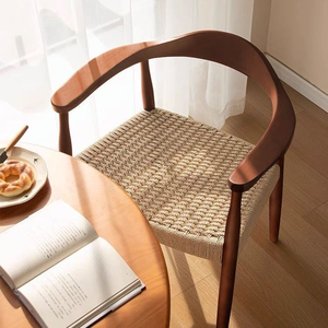 Sang trọng rắn gỗ mây phòng ăn ghế chất lượng cao đồ nội thất rắn gỗ cánh tay <span class=keywords><strong>Kennedy</strong></span> Ghế mây ghế - Product Image 1