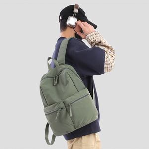 Unisex <b>Backpacks</b> Waterproof Bagpack Bags <b>Simple</b> Plain Color <b>Backpack</b> for Daily Sports Travel - Product Image 3