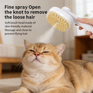 Peine Eléctrico Antipelusas para Mascotas, Ecológico, de ABS, con Dientes de Goma Suave y Función de Pulverización - Product Image 1
