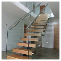 PRIMA Fixation robuste pour balustrade en verre, structure de fixation stable résistante aux impacts de vent puissant en extérieur