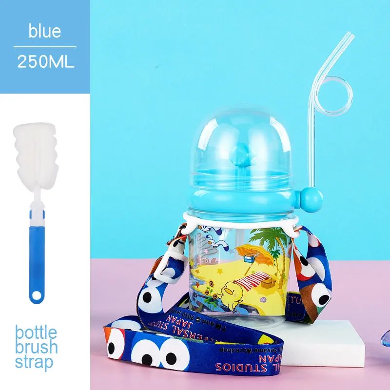 Wholesale Customized 250ml kids drinking bpa free plastic whale water bottle