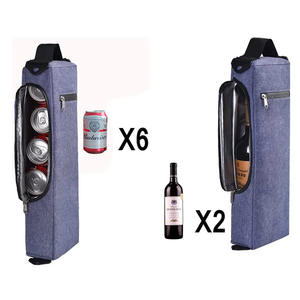 Nueva Bolsa Térmica para Golf con Cierre de Cremallera, Impermeable, de Poliéster, para 2 Botellas de Vino o <span class=keywords><strong>6</strong></span> Latas de Cerveza, para Almacenamiento de Alimentos - Product Image 5