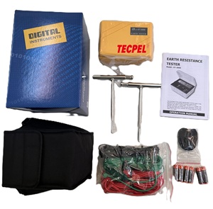 Testeur de résistance de terre numérique électronique TECPEL ET-3000 et mètre de terre avec garantie d'un an - Product Image 3