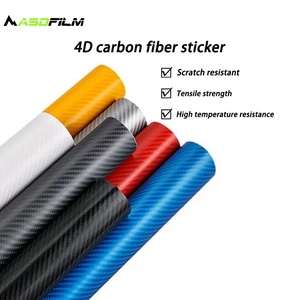 Vinilo Adhesivo para Automóviles ASDFILM 1.52M*28M 4D de Fibra de Carbono Blanco, Películas Protectoras para Automóviles, <span class=keywords><strong>Precio</strong></span> de Fábrica OEM - Product Image 5