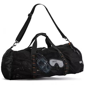 Échantillon gratuit : Grand sac de sport en filet pour équipement de plongée sous-marine et de snorkeling. Idéal pour les sports nautiques et les activités de plage comme la natation et la plongée - Product Image 1