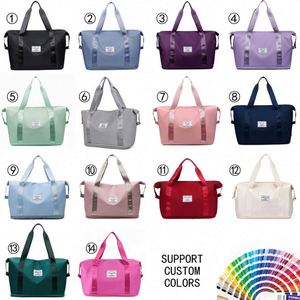 Nouveau design, sac de voyage et de sport en tissu Oxford, grande capacité, pliable, imperméable, avec poche intérieure zippée, style campagnard - Product Image 5