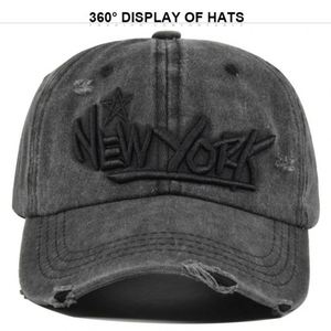 หมวกเบสบอลปักลายแบบวินเทจสั่งทำขายส่ง หมวกแก๊ปยีนส์สไตล์สปอร์ตแบบทำเก่า คุณภาพสูง - Product Image 3