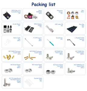 ACEBOTT STEM-Bildung Zweibeiniger Roboter-Bausatz für Schulkinder DIY-Coding-Projekt ESP32 IOT WIFI BT APP Klassenzimmer-Roboter-Set für <span class=keywords><strong>Arduino</strong></span> - Product Image 6
