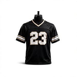 Camiseta Deportiva Personalizable HBCU de Fútbol Americano, Lisa, Transpirable, de Malla, Manga Larga, Cuello en V con Cordones, Ajustada, Unisex, de Alta Calidad - Product Image 6