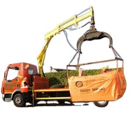 Sac de collecte de déchets de jardin de 1,5 tonne, sac de déchets de chantier, sac jumbo de 3 yards, OEM, résistant aux UV, sac de déchets de chantier, sac de collecte en vrac