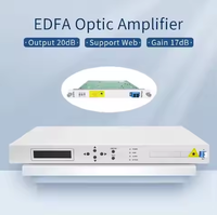 Amplificateur de ligne LA de haute qualité EDFA 1U rack bande C DWDM 16CH/32CH/48CH 20dB Gain réseau optique Edfa amplificateur à Fiber optique