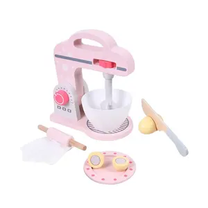 Houten Keuken Speelgoed Set Voor Meisjes Mini Houten Apparaat Blender Speelgoed Jouet De Cuisine