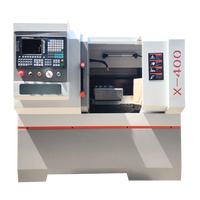 Torno CNC X400 Totalmente Automático con Controlador GSK 220V, Bancada Plana Horizontal, 3 Ejes, Alta Precisión para Mecanizado de Piezas